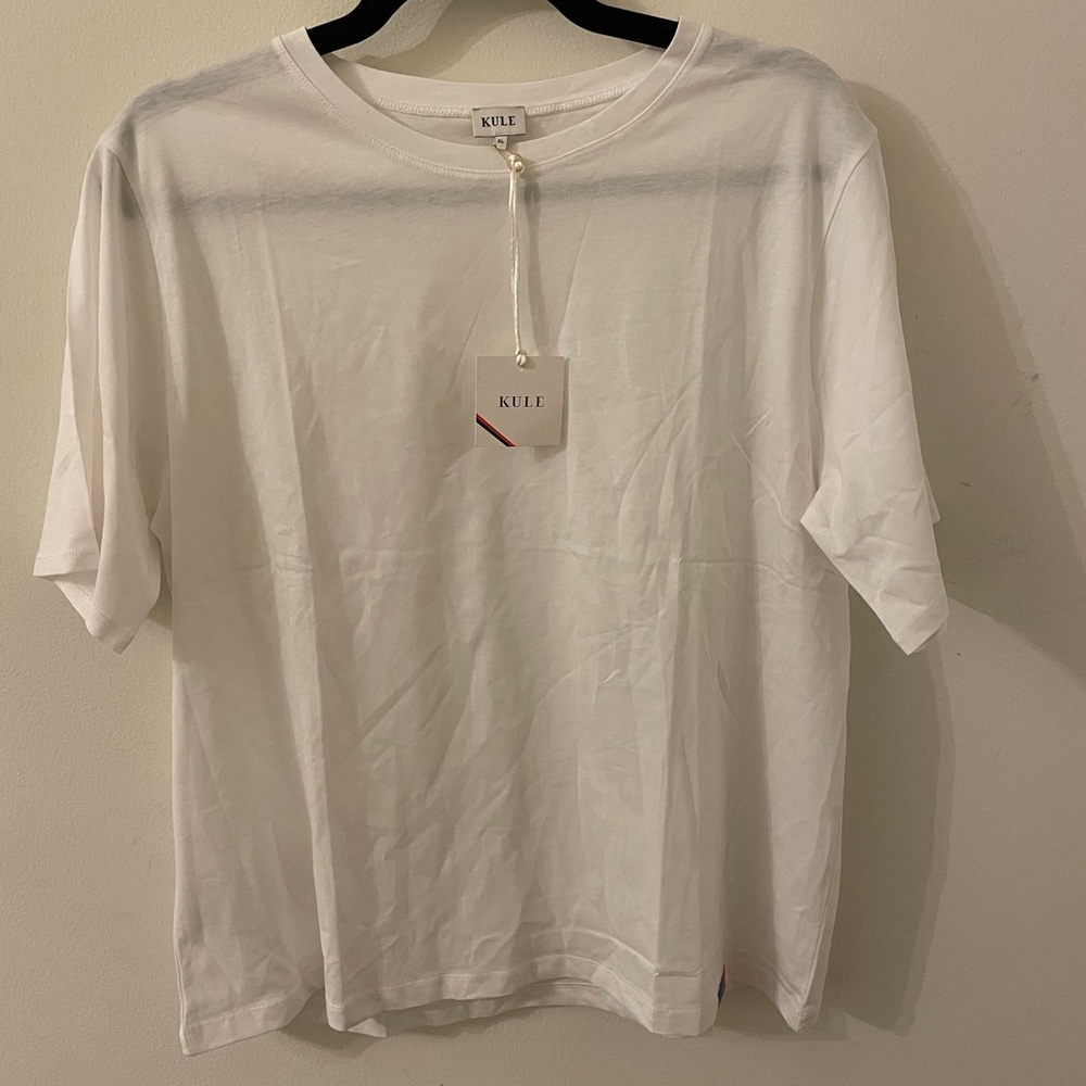 KULE Classic White Short Sleeve Tee - Picture 3 of 7